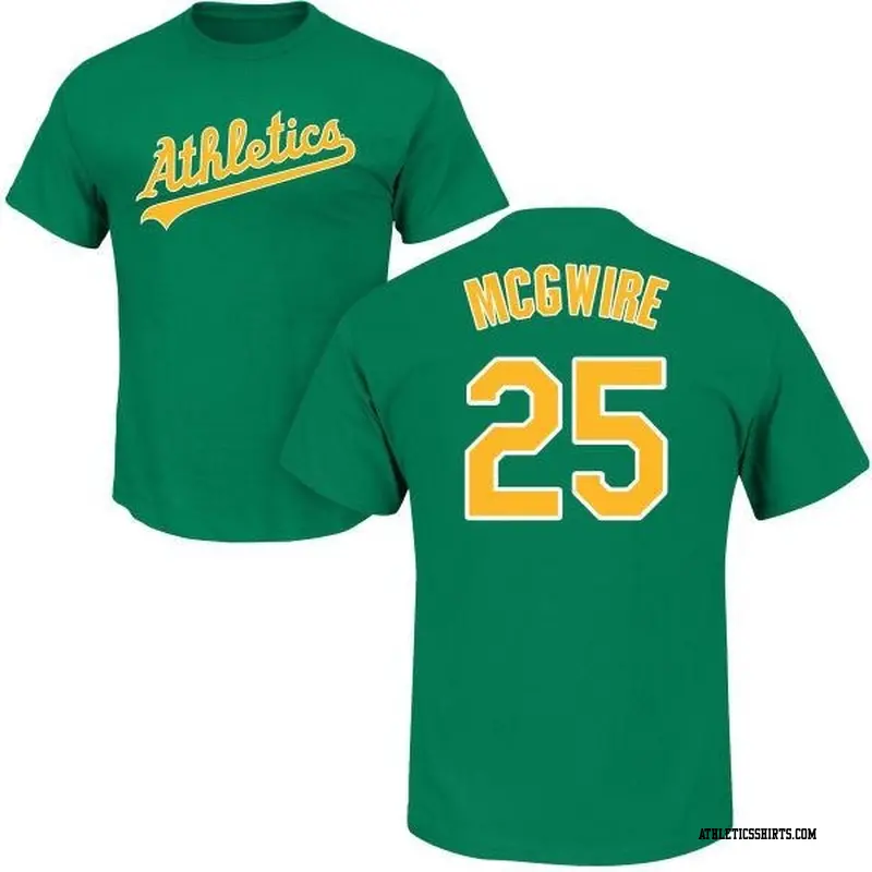 Facsimile Autographed Mark McGwire Oakland Green Reprint Laser Auto
