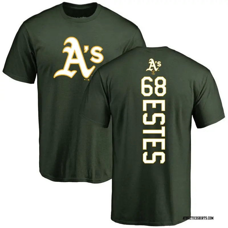 Youth Oakland Athletics ＃68 Joey Estes Green Backer T-Shirt
